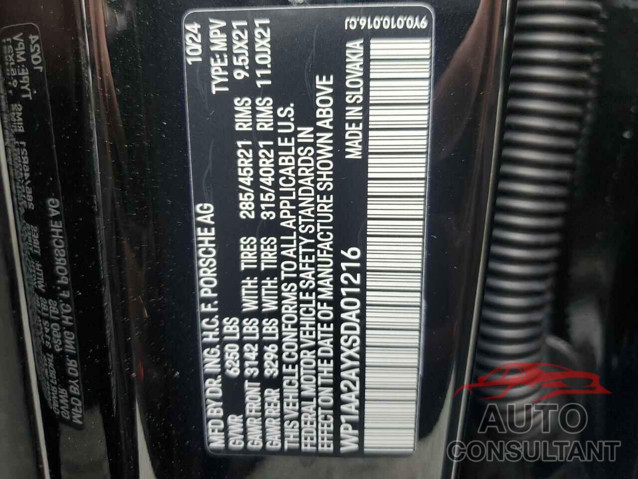 PORSCHE CAYENNE 2025 - WP1AA2AYXSDA01216
