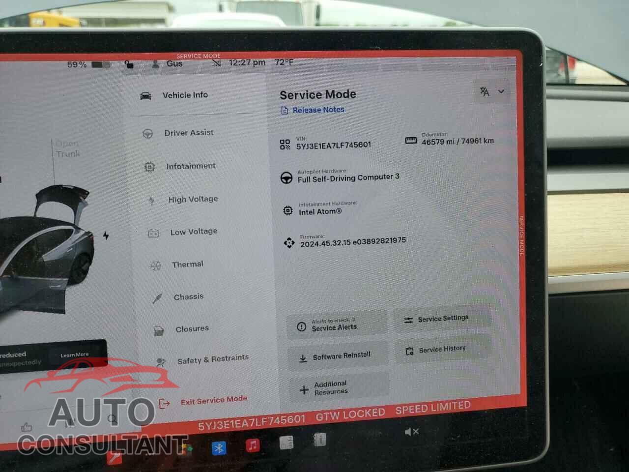 TESLA MODEL 3 2020 - 5YJ3E1EA7LF745601