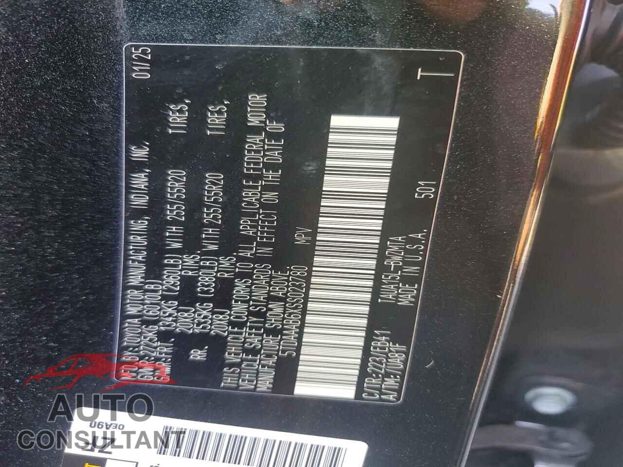 LEXUS UNKNOWN 2025 - 5TDAAAB6XSS023780
