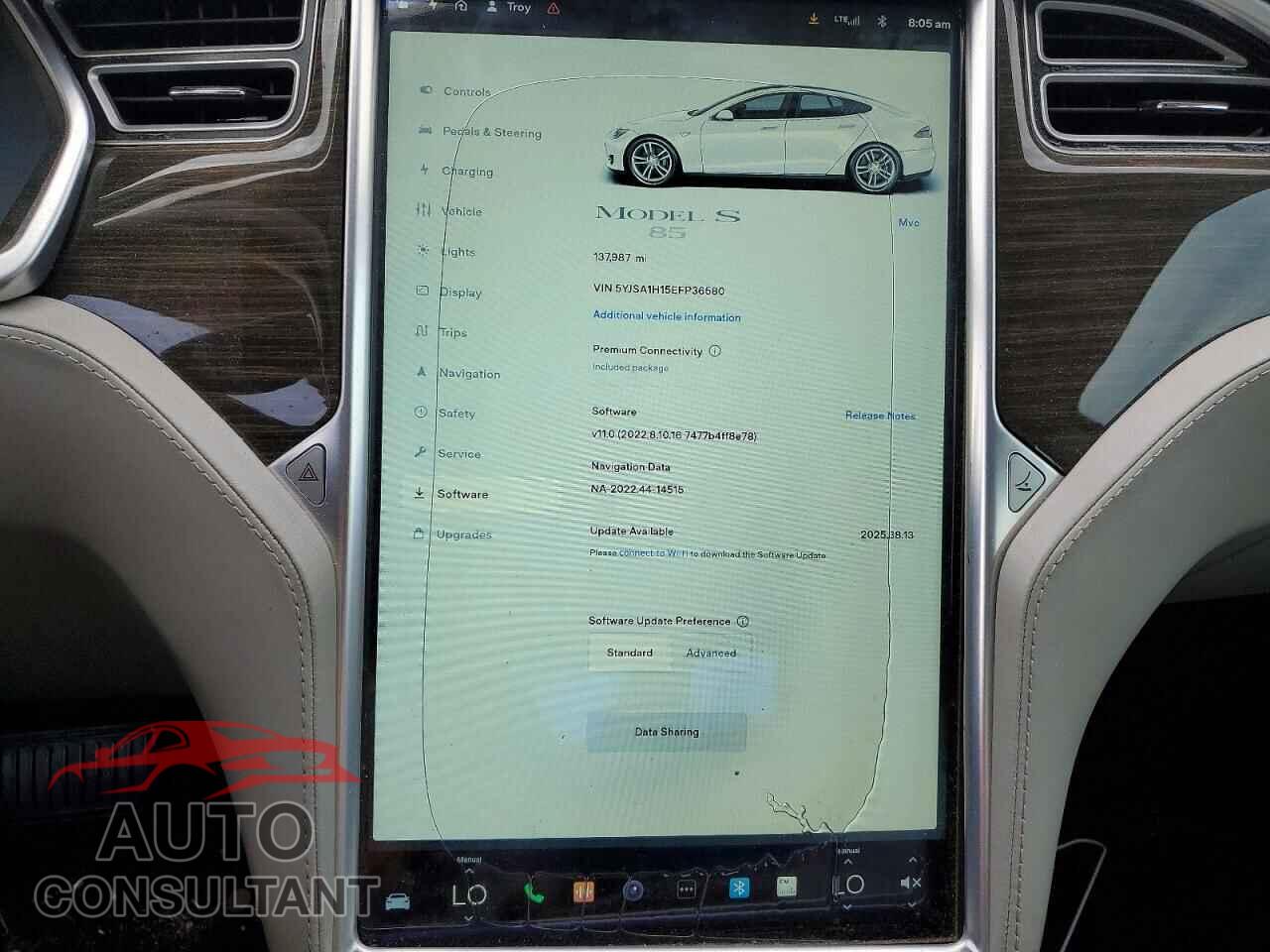 TESLA MODEL S 2014 - 5YJSA1H15EFP36580