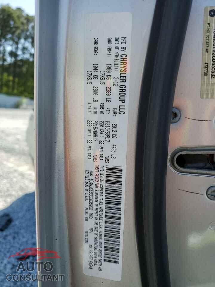 JEEP COMPASS 2012 - 1C4NJCEB3CD635032
