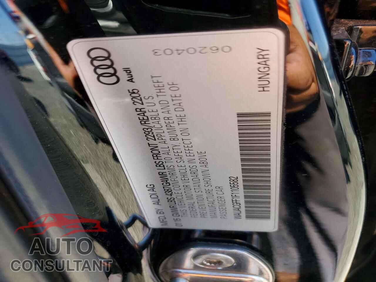 AUDI A3 2015 - WAUACGFF1F1105582
