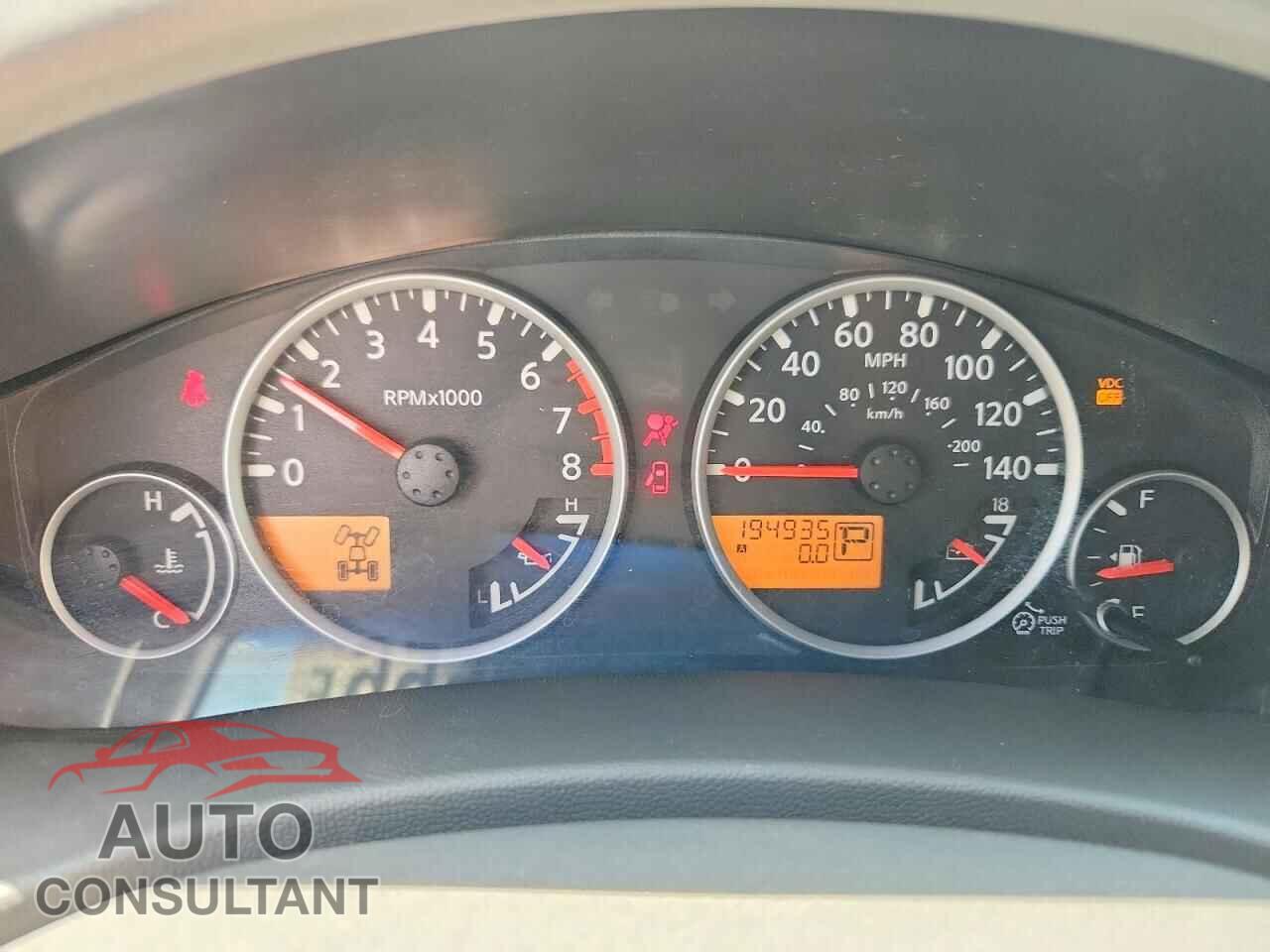 NISSAN FRONTIER 2011 - 1N6AD0EVXBC433353