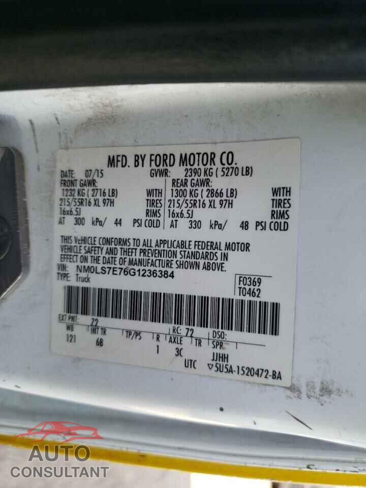 FORD TRANSIT 2016 - NM0LS7E76G1236384