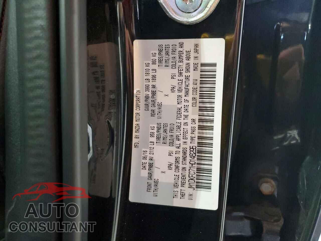 MAZDA CX-3 2017 - JM1DKFC71H0146295