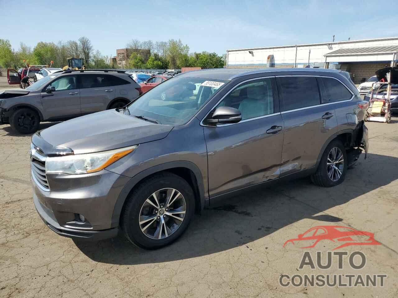 TOYOTA HIGHLANDER 2016 - 5TDJKRFH3GS312546