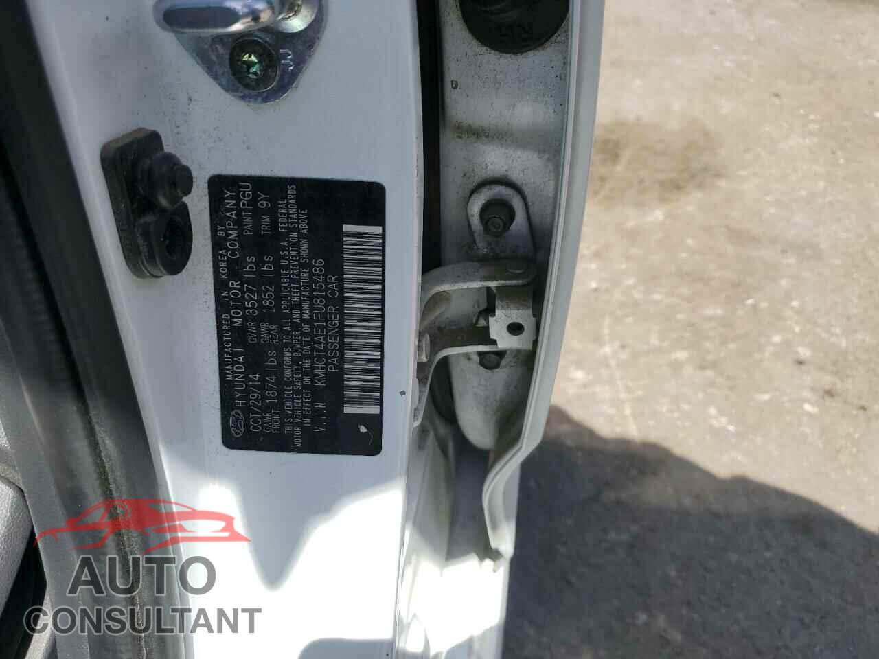 HYUNDAI ACCENT 2015 - KMHCT4AE1FU815486