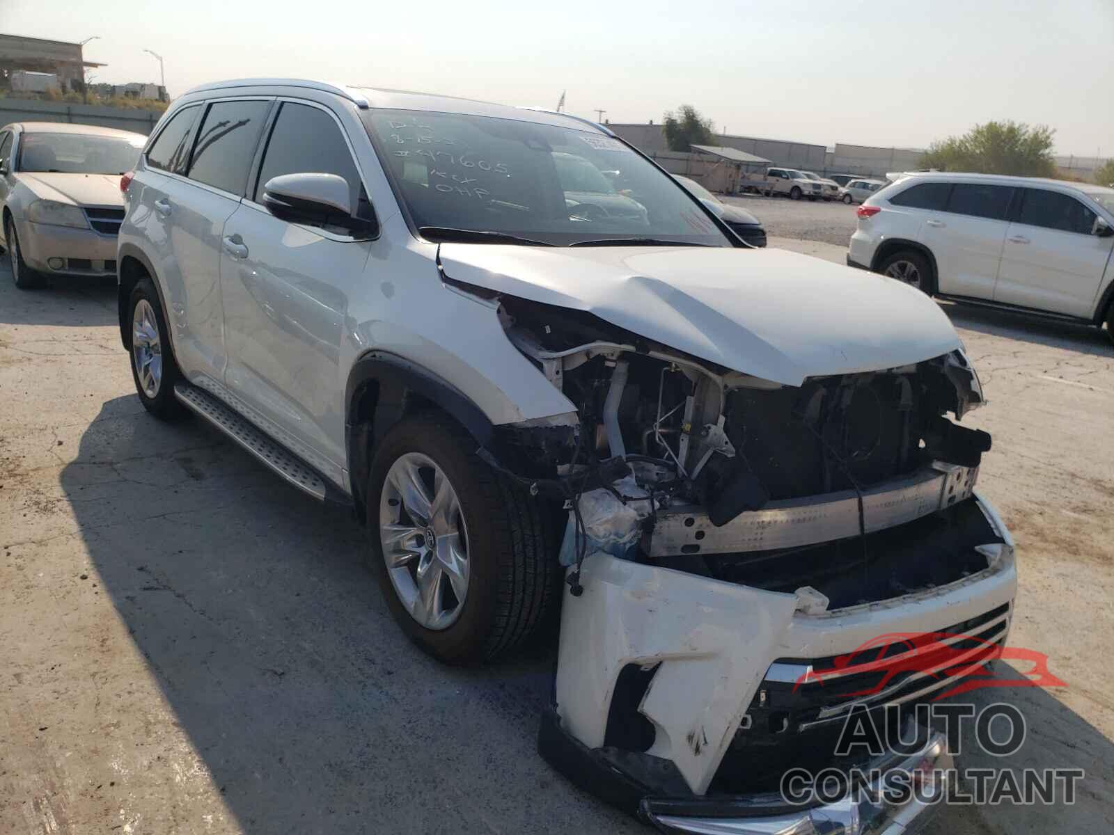TOYOTA HIGHLANDER 2017 - 5TDYZRFH2HS212112