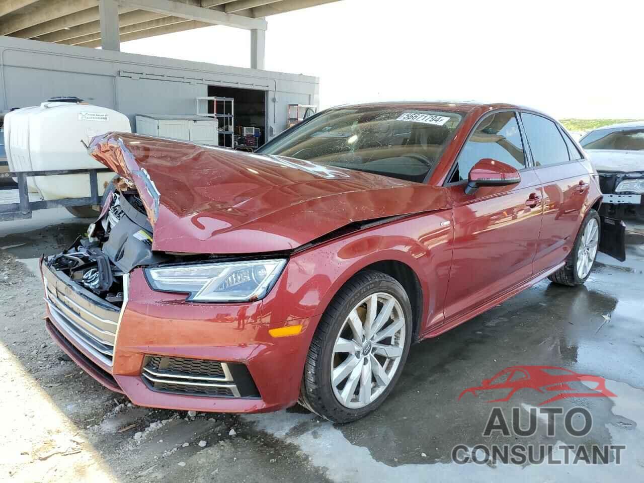 AUDI A4 2018 - WAUKMAF45JA075623