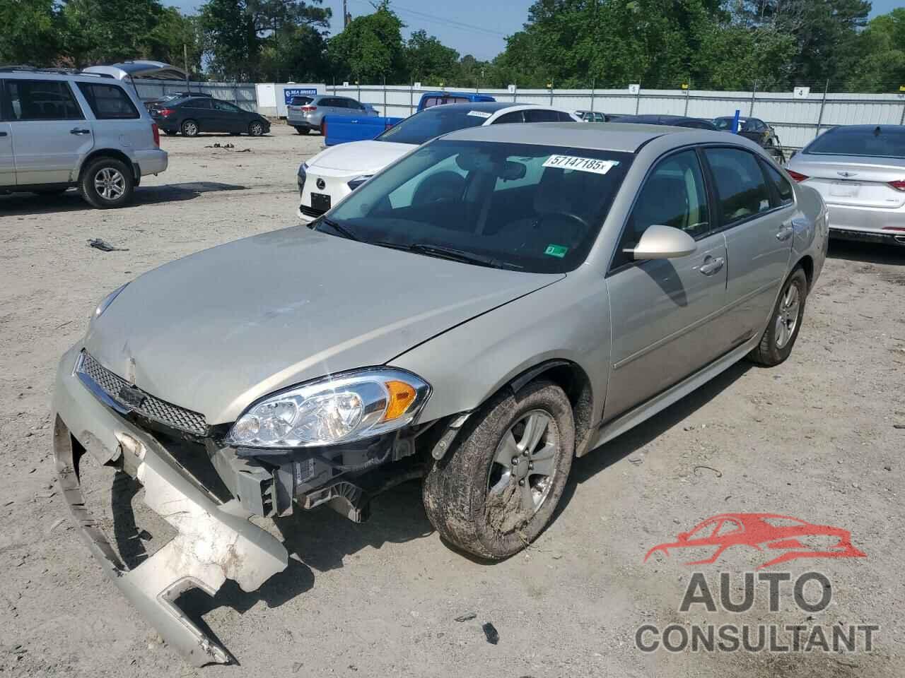 CHEVROLET IMPALA 2012 - 2G1WF5E31C1274060