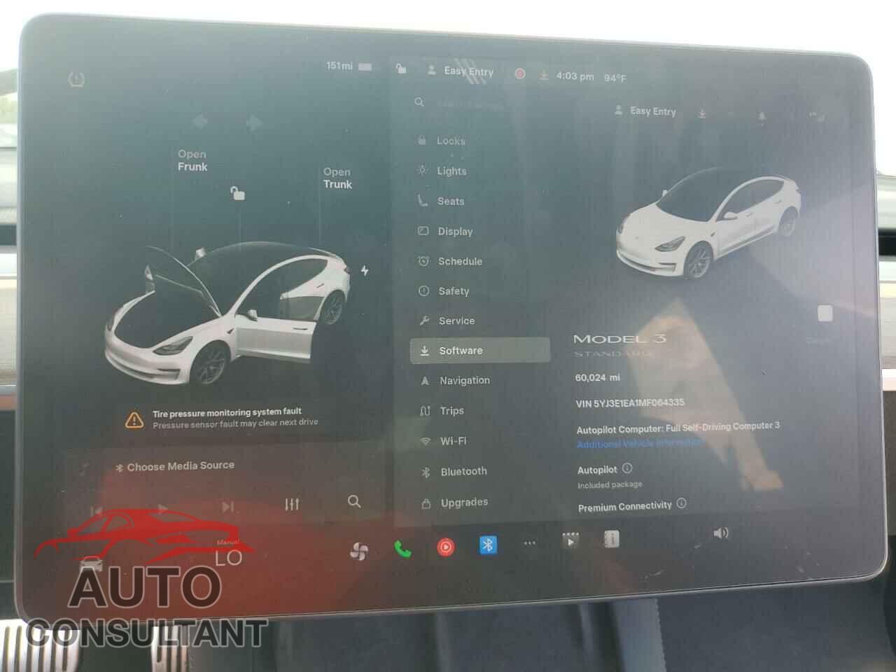 TESLA MODEL 3 2021 - 5YJ3E1EA1MF064335