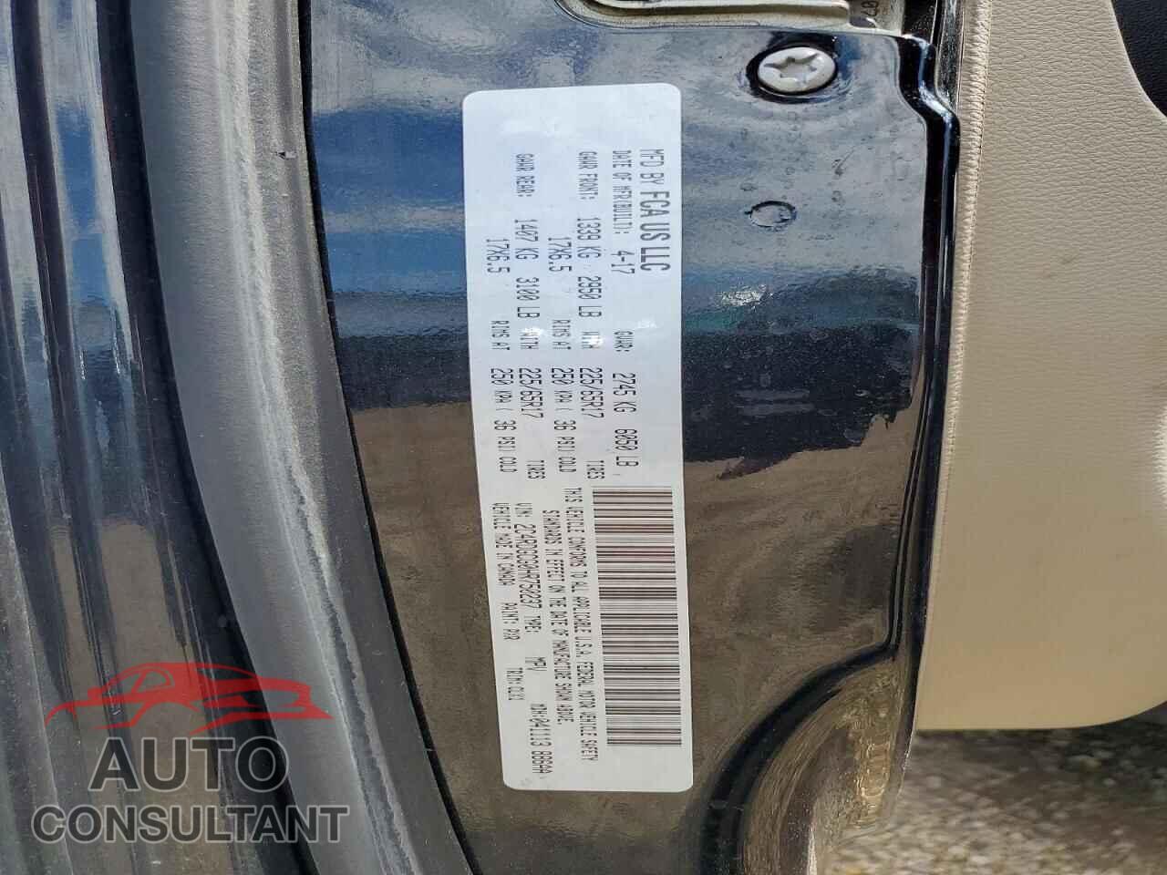 DODGE CARAVAN 2017 - 2C4RDGCG0HR750237