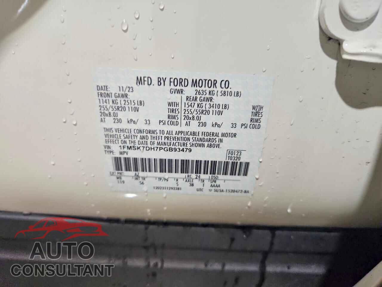 FORD EXPLORER 2023 - 1FMSK7DH7PGB93479