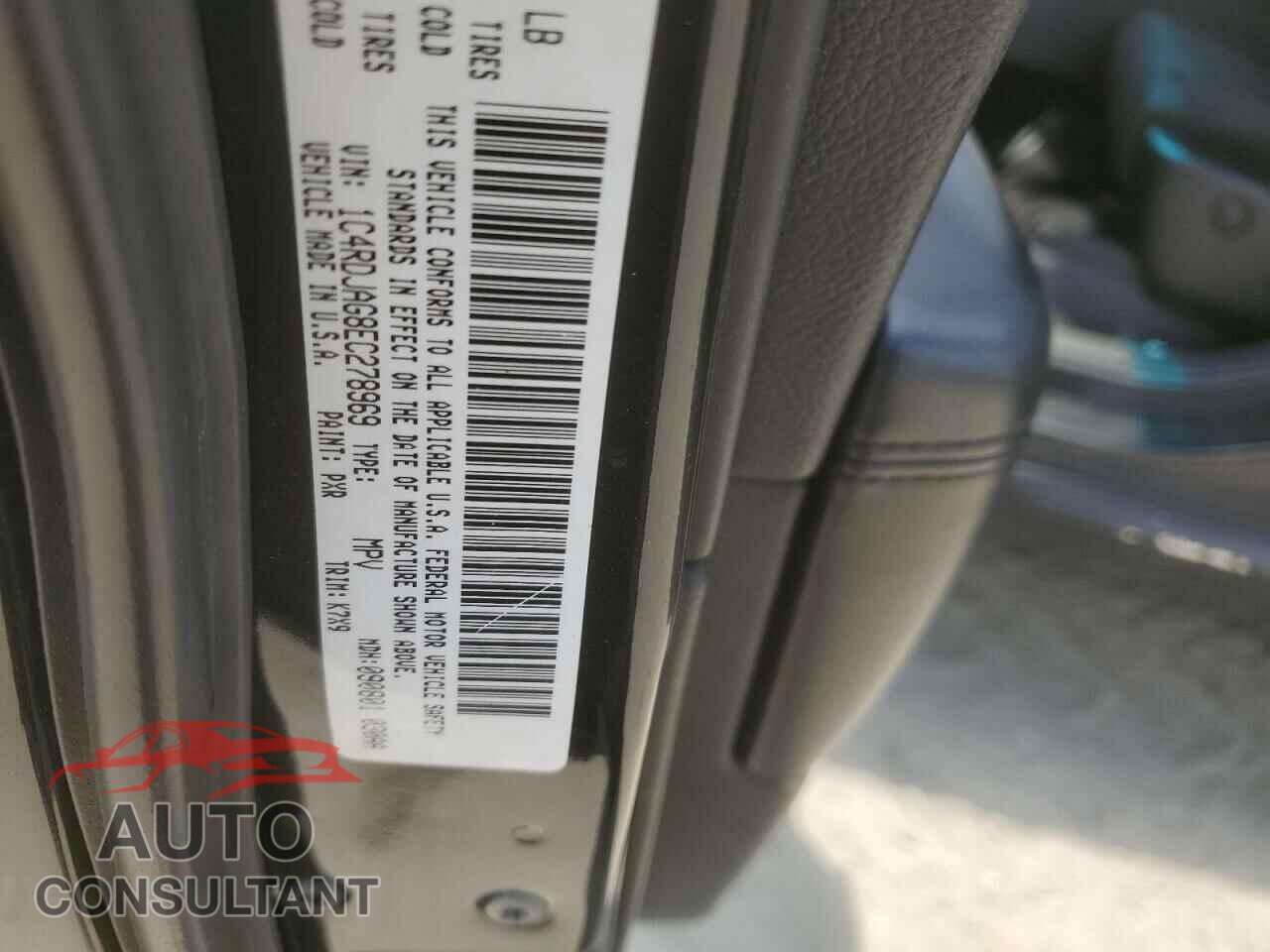 DODGE DURANGO 2014 - 1C4RDJAG8EC278969