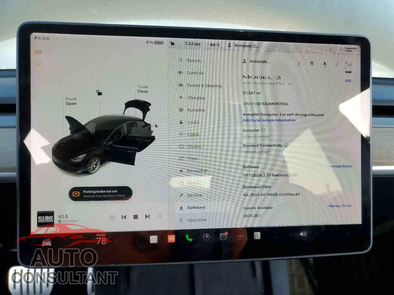 TESLA MODEL 3 2021 - 5YJ3E1EA2MF857563