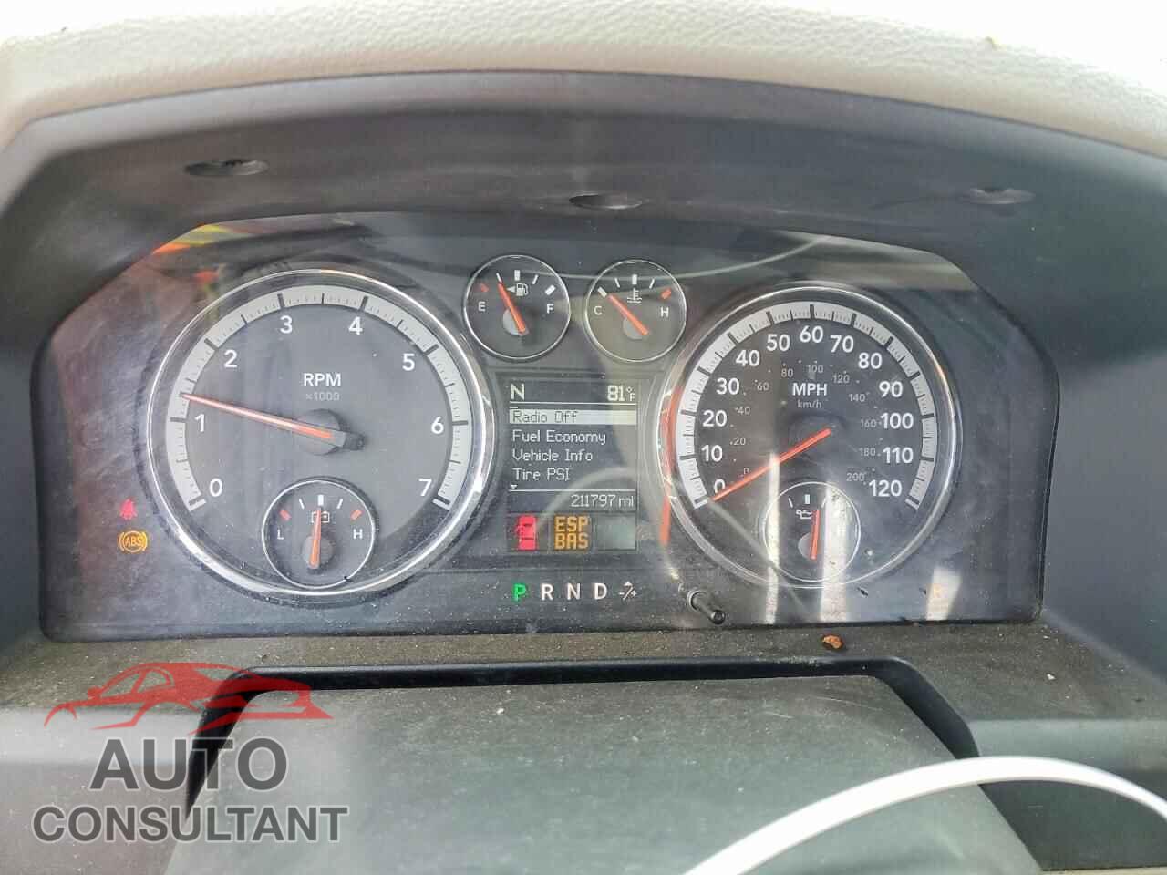 DODGE RAM 1500 2010 - 1D7RB1CT8AS246934