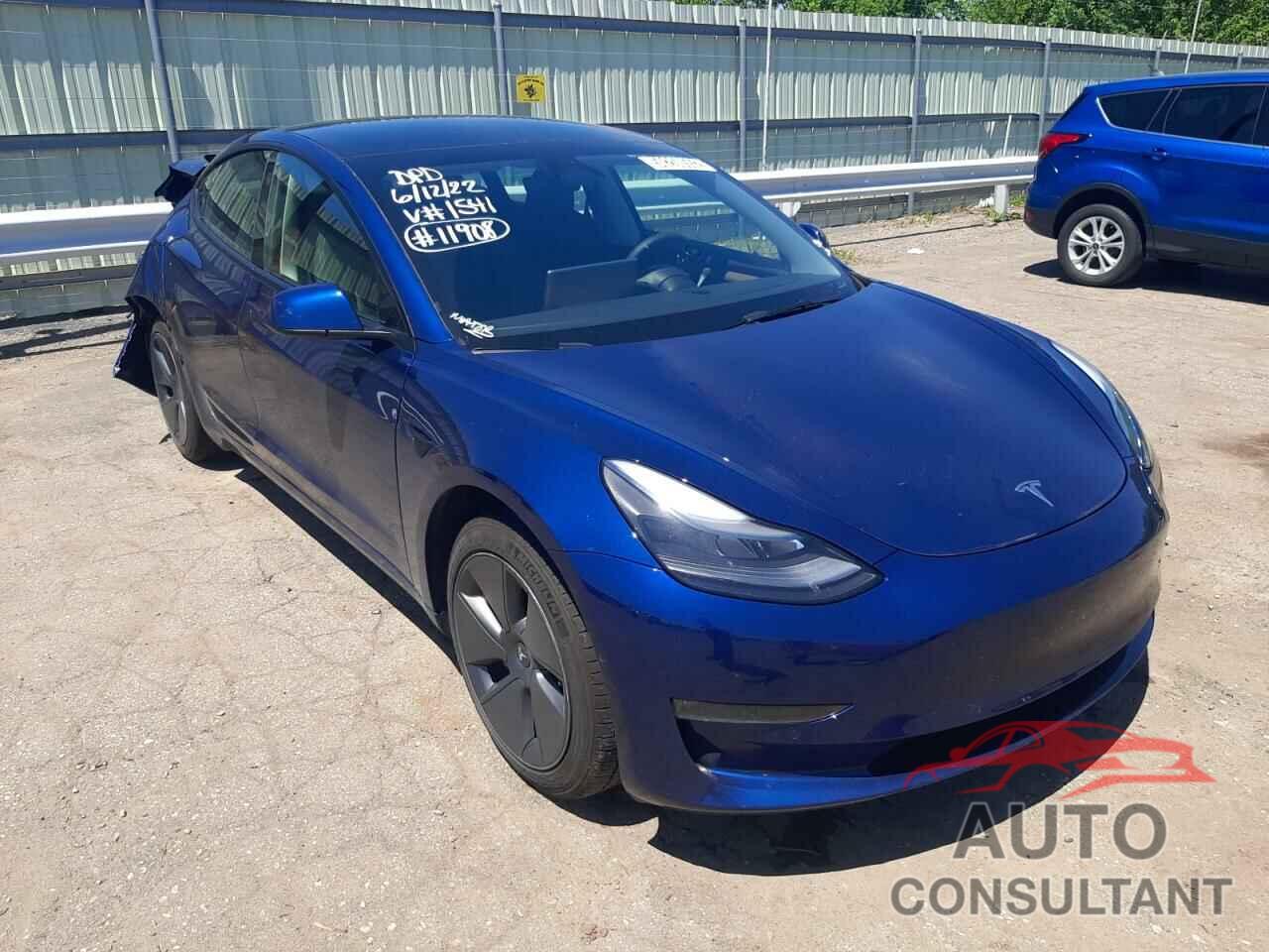 TESLA MODEL 3 2022 - 5YJ3E1EB0NF191541