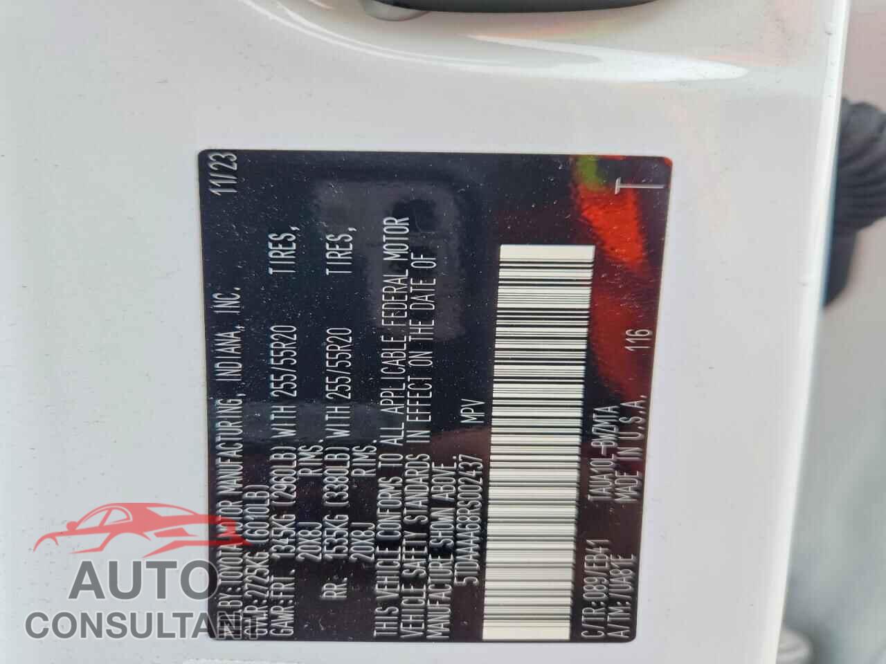 LEXUS UNKNOWN 2024 - 5TDAAAA68RS002437