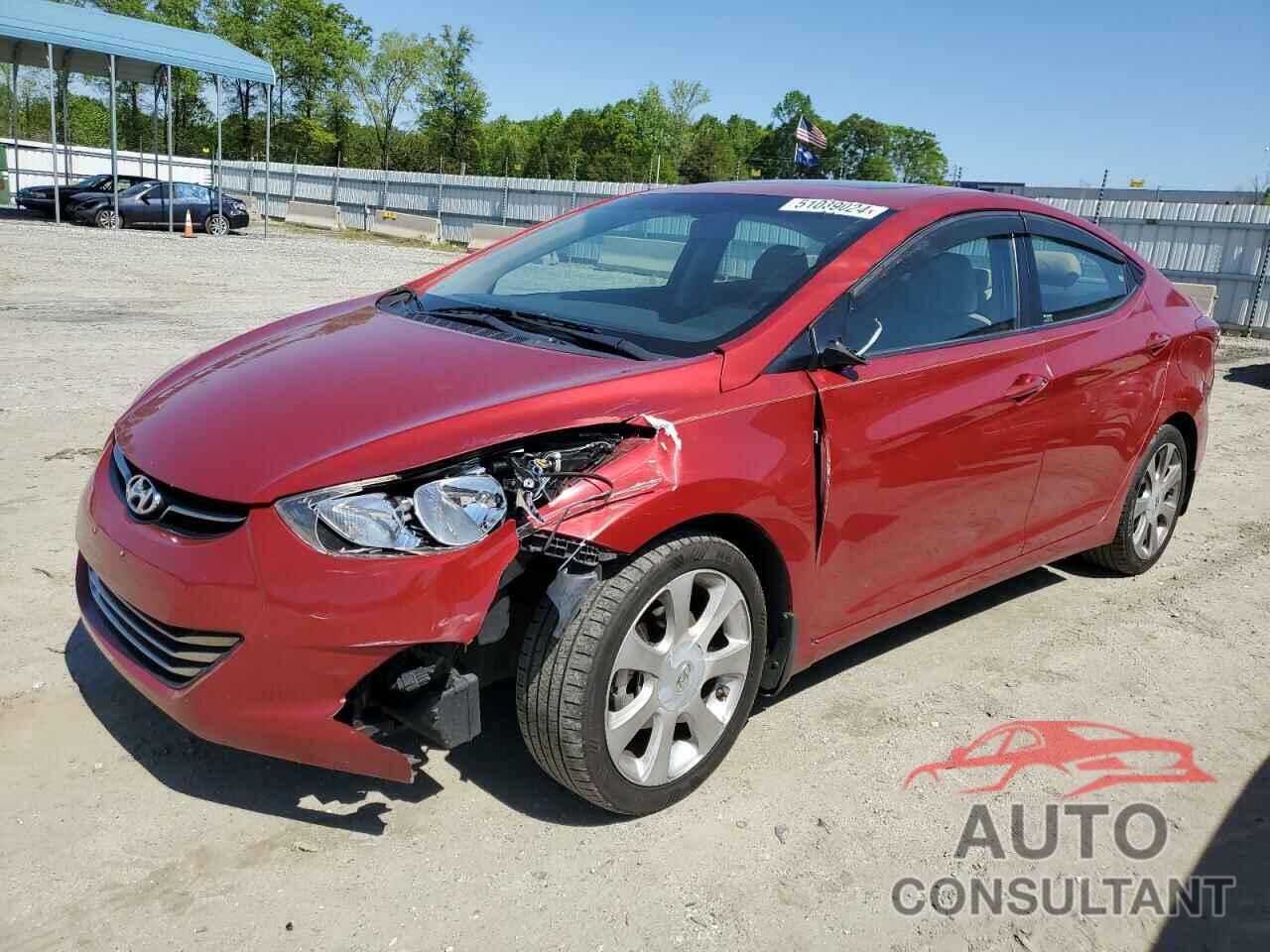 HYUNDAI ELANTRA 2013 - KMHDH4AE9DU592648