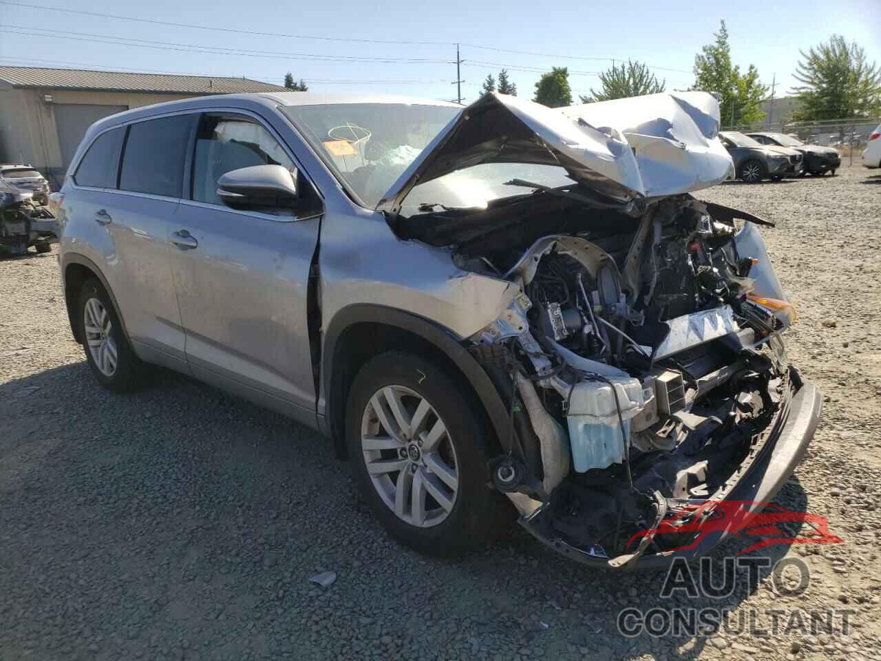 TOYOTA HIGHLANDER 2016 - 5TDBKRFH5GS333547