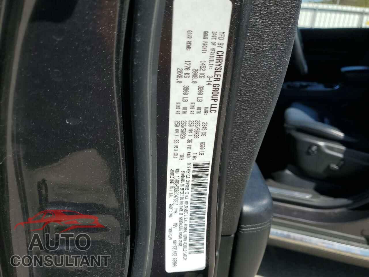 DODGE DURANGO 2014 - 1C4RDHDG8EC476911