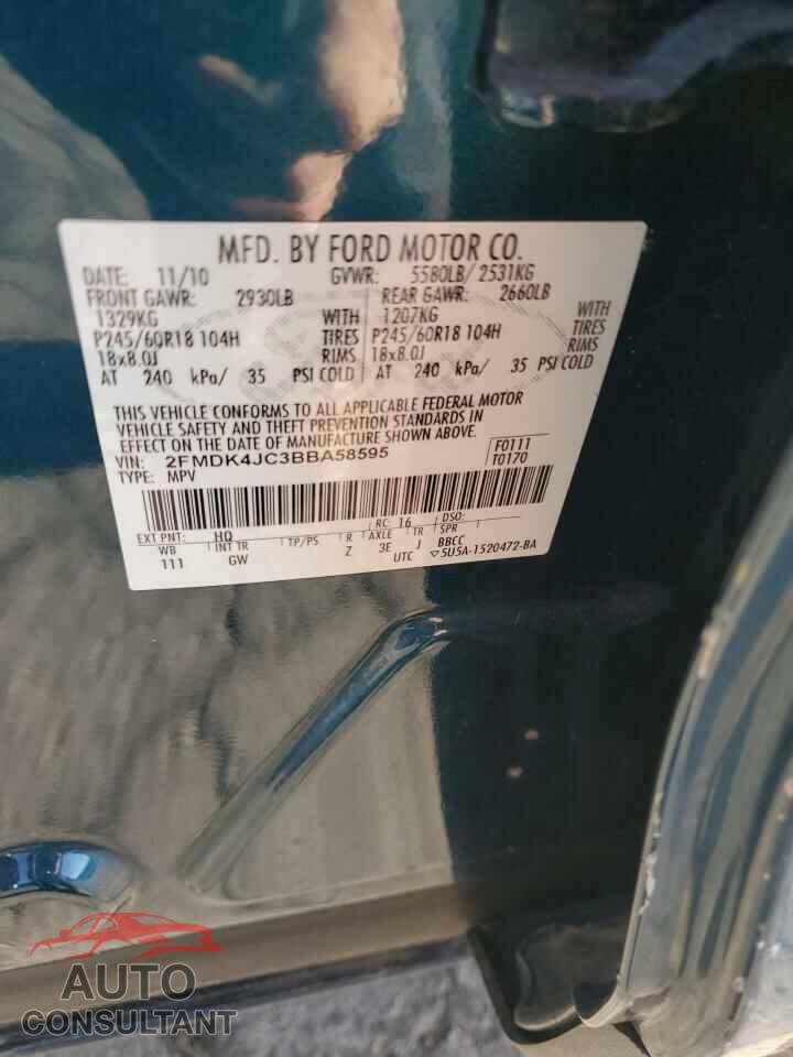 FORD EDGE 2011 - 2FMDK4JC3BBA58595