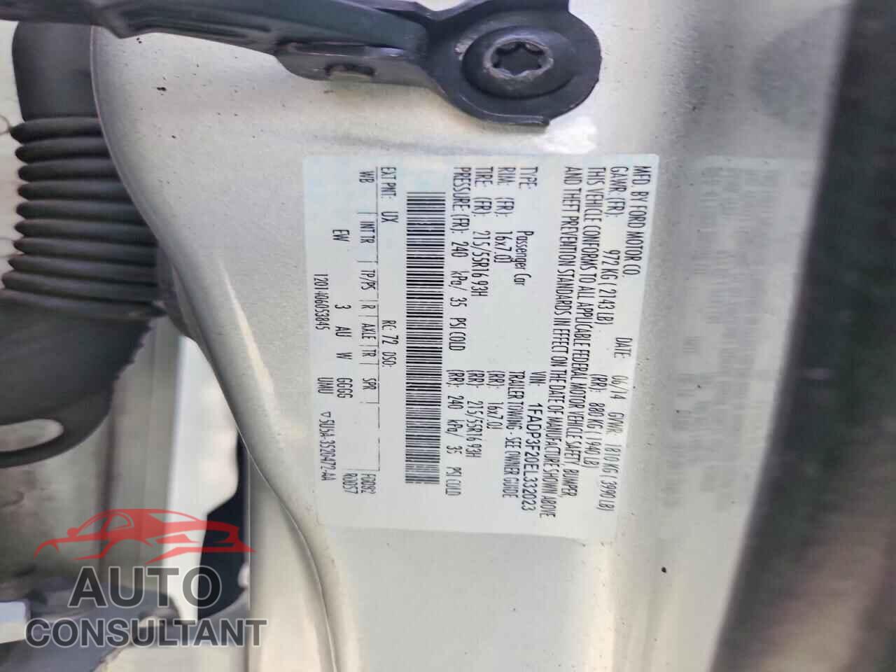 FORD FOCUS 2014 - 1FADP3F20EL332023