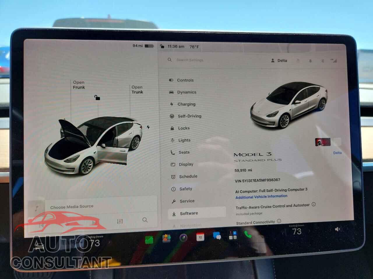 TESLA MODEL 3 2021 - 5YJ3E1EA5MF998367