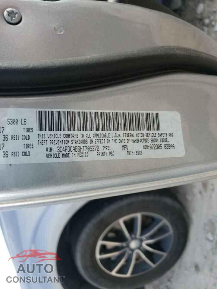 DODGE JOURNEY 2017 - 3C4PDCAB6HT705372