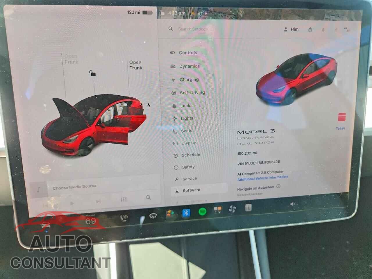TESLA MODEL 3 2018 - 5YJ3E1EB8JF085428