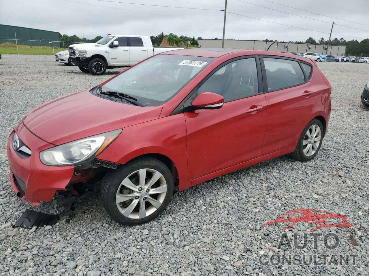 HYUNDAI ACCENT 2013 - KMHCU5AE2DU077990