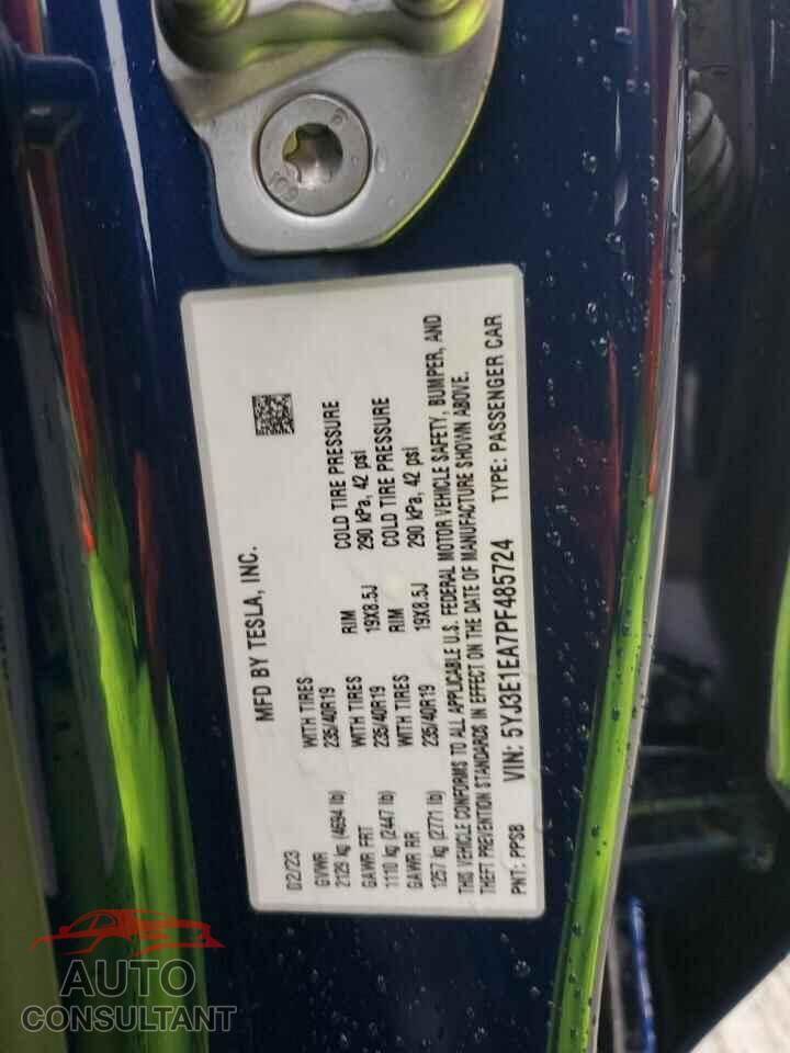 TESLA MODEL 3 2023 - 5YJ3E1EA7PF485724