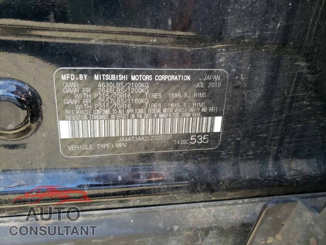 MITSUBISHI ECLIPSE 2020 - JA4AT3AA2LZ006591