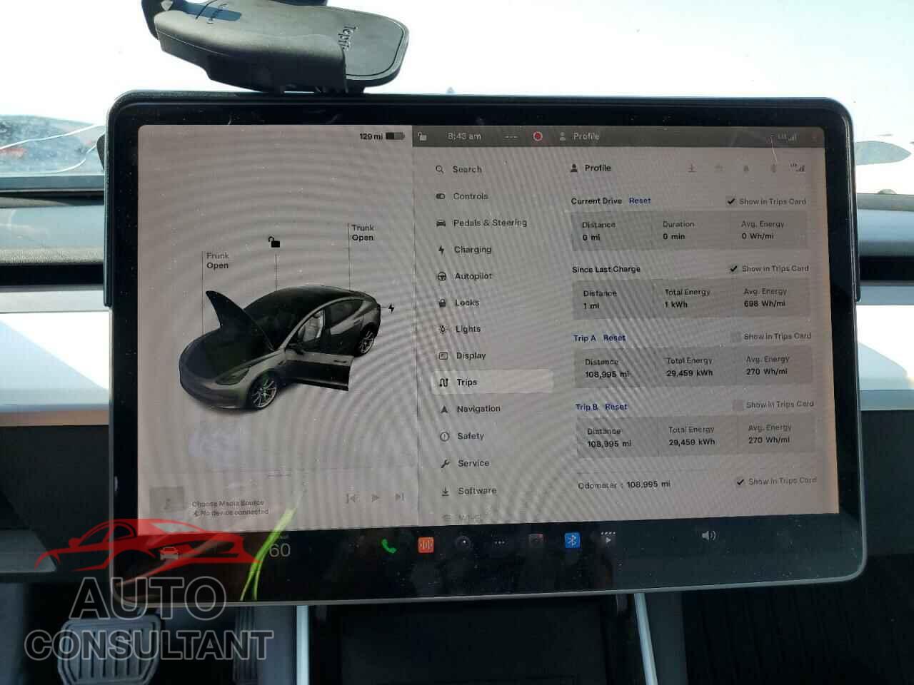 TESLA MODEL 3 2018 - 5YJ3E1EB0JF096083