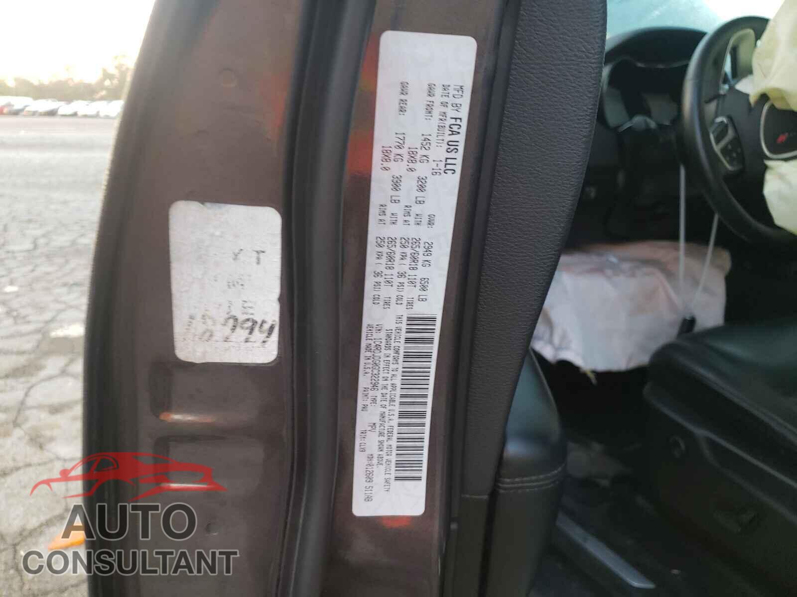 DODGE DURANGO 2016 - 1C4RDJDG0GC322946