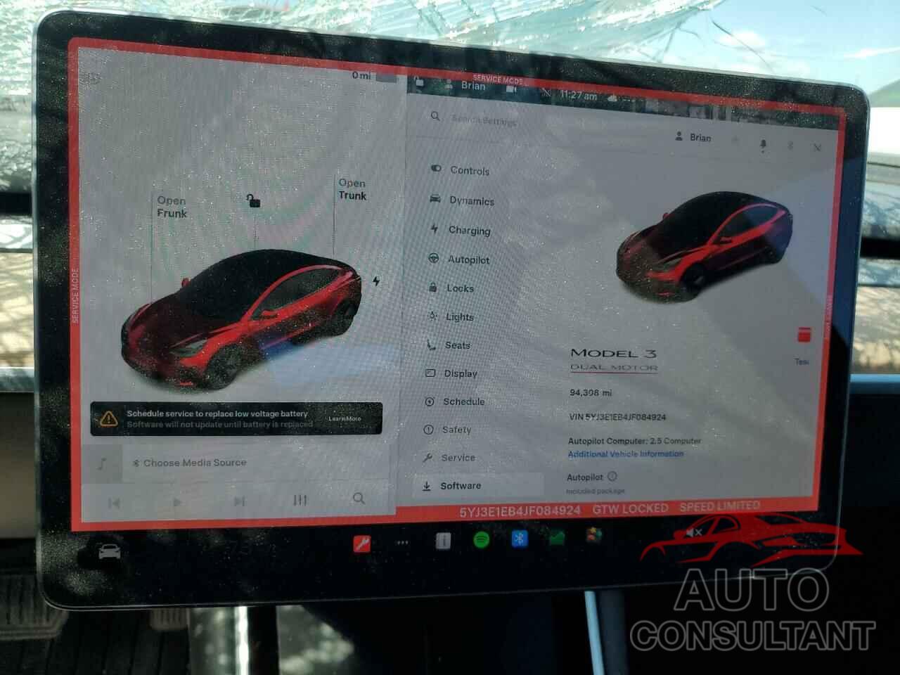TESLA MODEL 3 2018 - 5YJ3E1EB4JF084924