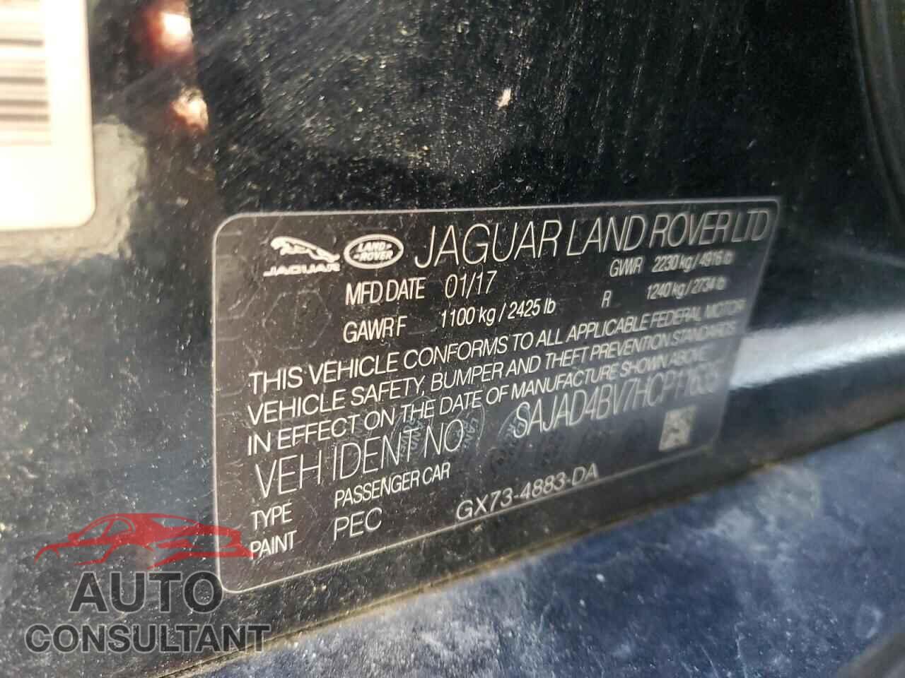 JAGUAR XE 2017 - SAJAD4BV7HCP11635
