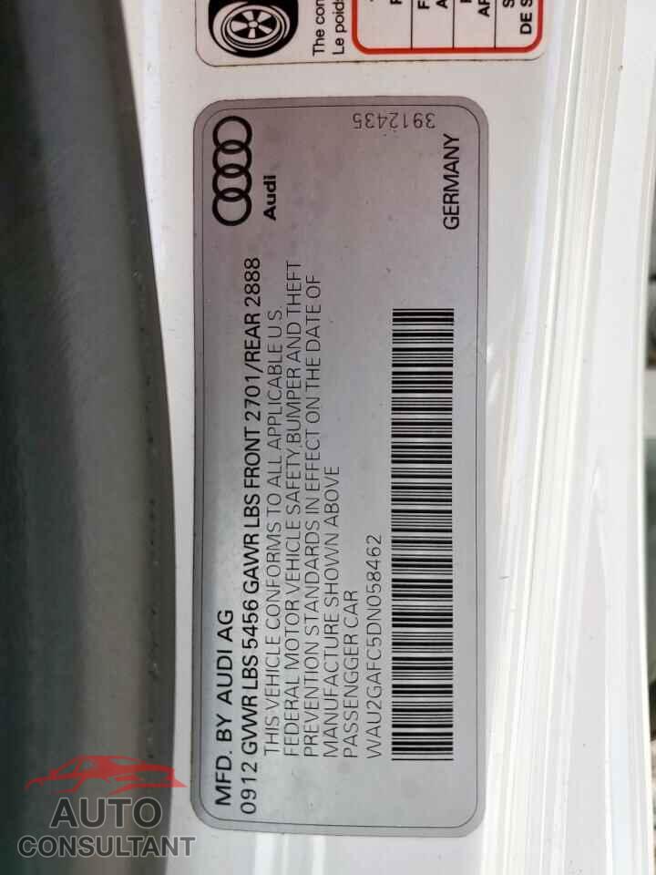 AUDI A7 2013 - WAU2GAFC5DN058462