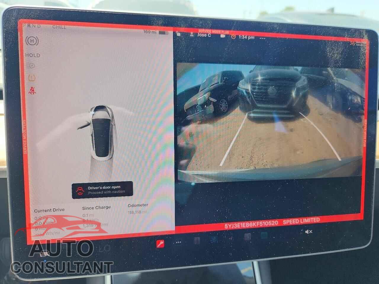 TESLA MODEL 3 2019 - 5YJ3E1EB6KF510520