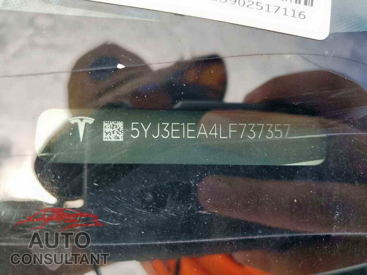 TESLA MODEL 3 2020 - 5YJ3E1EA4LF737357