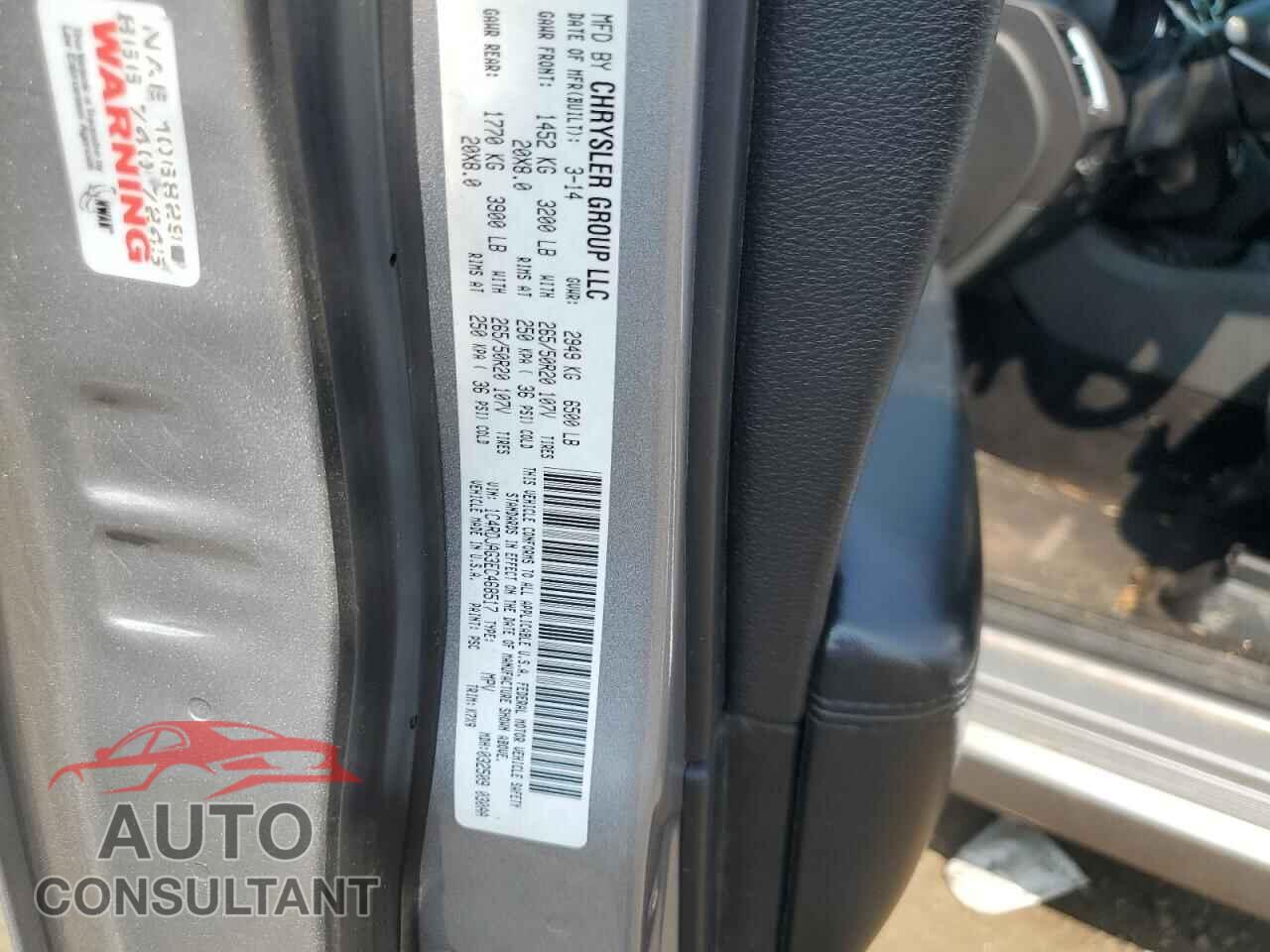 DODGE DURANGO 2014 - 1C4RDJAG3EC468517