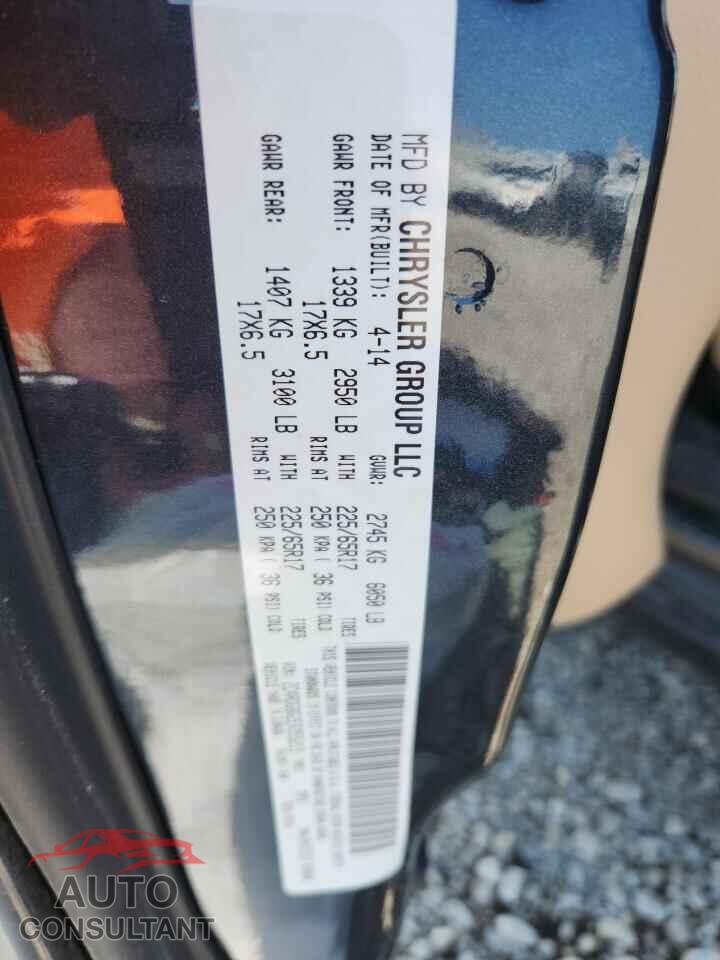 DODGE CARAVAN 2014 - 2C4RDGBG2ER355215