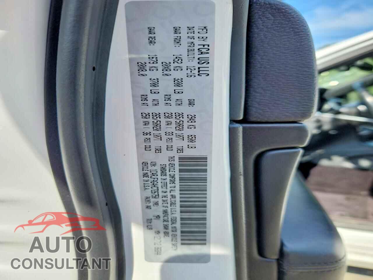 JEEP CHEROKEE 2017 - 1C4RJFAG4HC726750