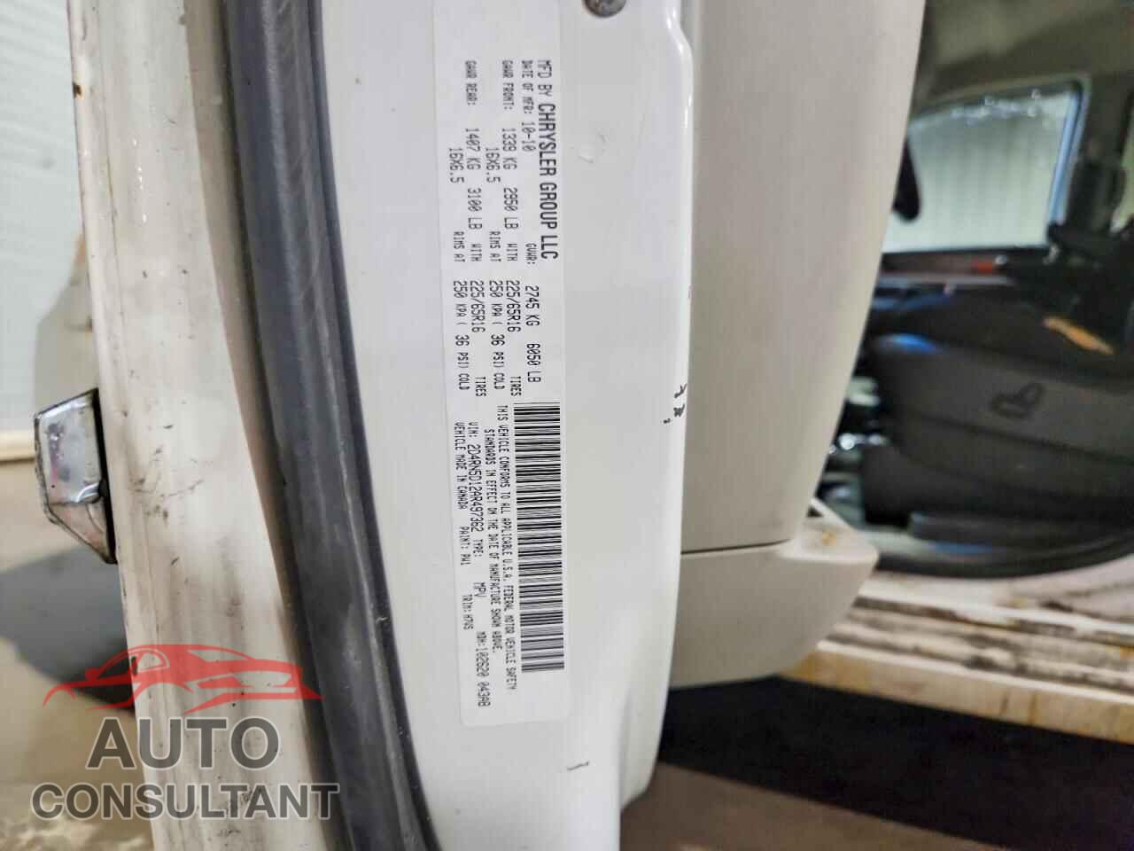 DODGE CARAVAN 2010 - 2D4RN5D12AR497362