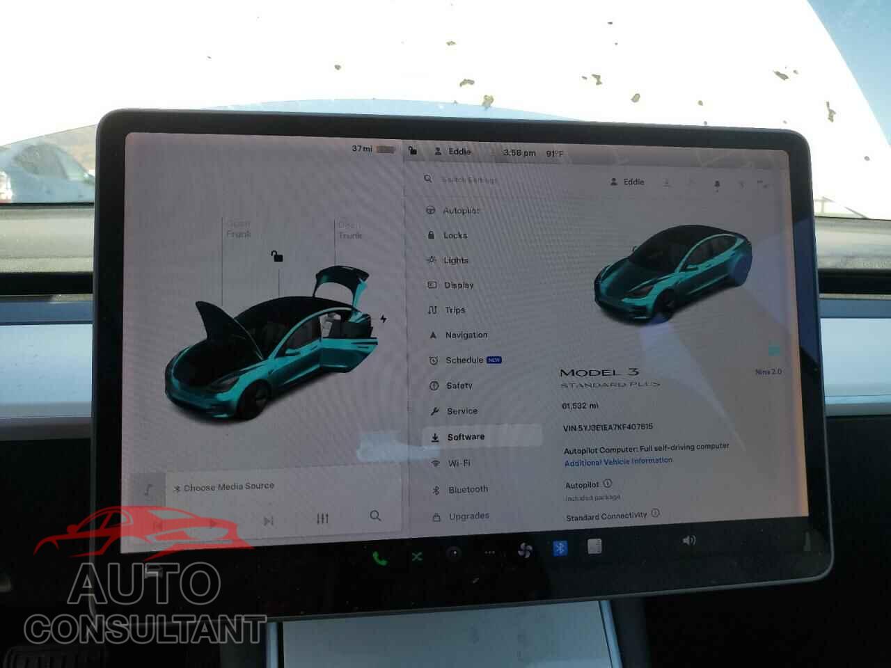 TESLA MODEL 3 2019 - 5YJ3E1EA7KF407615