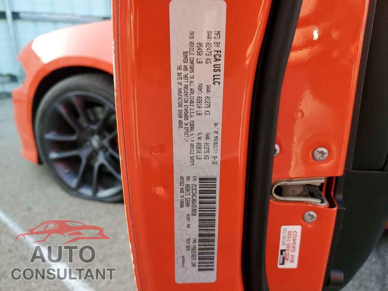 DODGE CHARGER 2016 - 2C3CDXGJ8GH318838