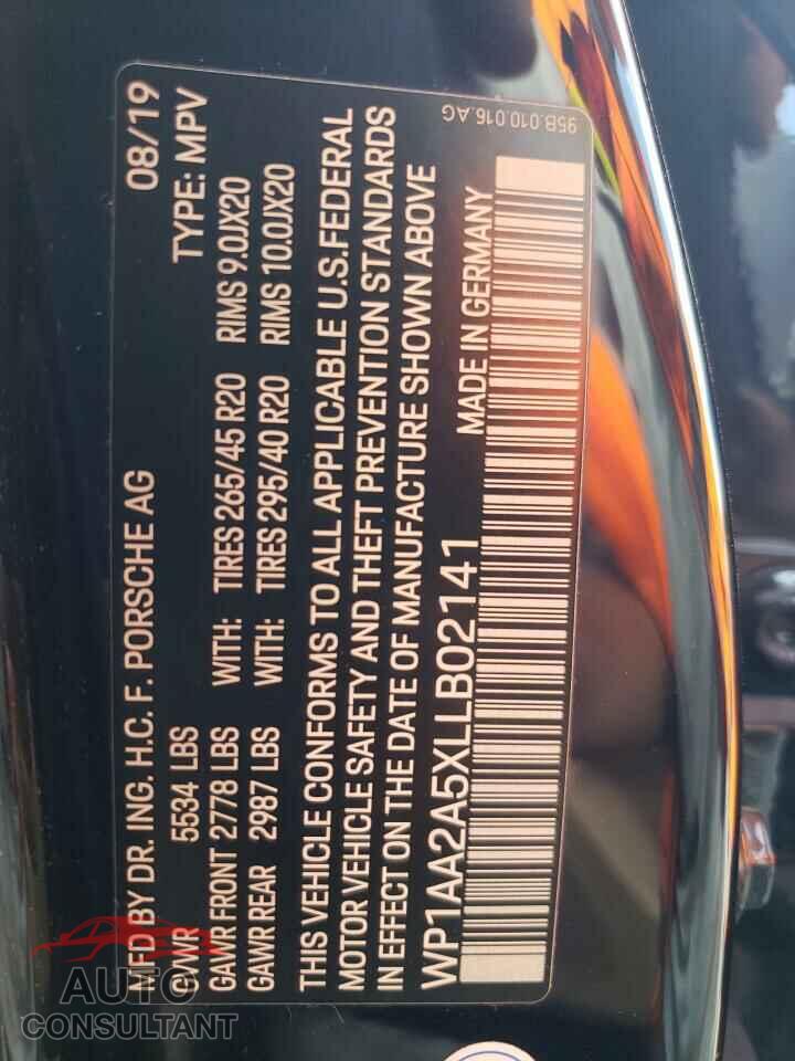 PORSCHE MACAN 2020 - WP1AA2A5XLLB02141