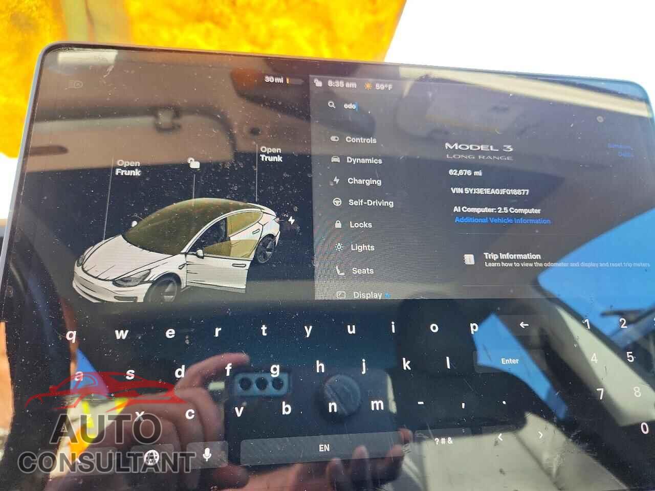 TESLA MODEL 3 2018 - 5YJ3E1EA0JF018877