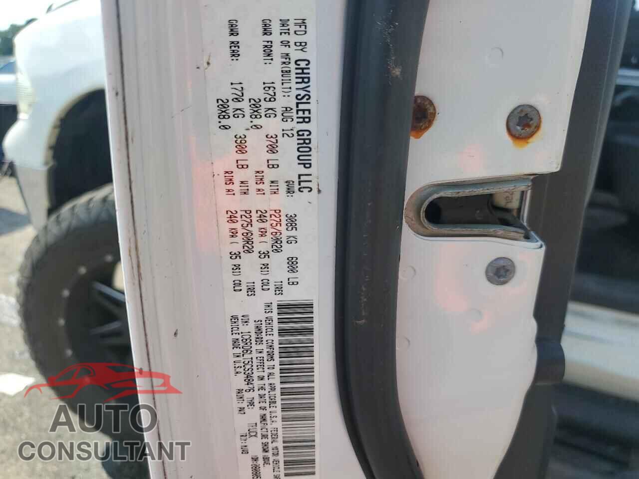 DODGE RAM 1500 2012 - 1C6RD6LT5CS348476