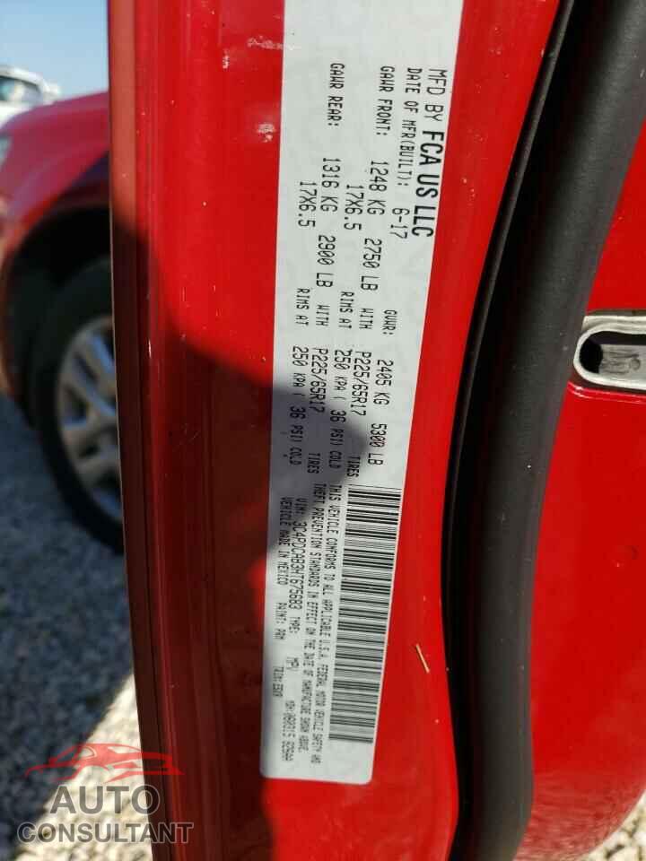 DODGE JOURNEY 2017 - 3C4PDCAB3HT675683